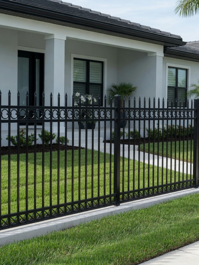 Ornamental steel fence — FenceLine Florida